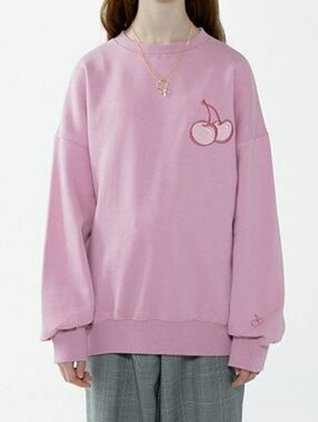 KIRSH | Cherry Tone on Tone Sweatshirt